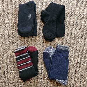 Thick Padded Plush Socks Cool-weather Workwear Outdoor Chore Eclectic 4Pack